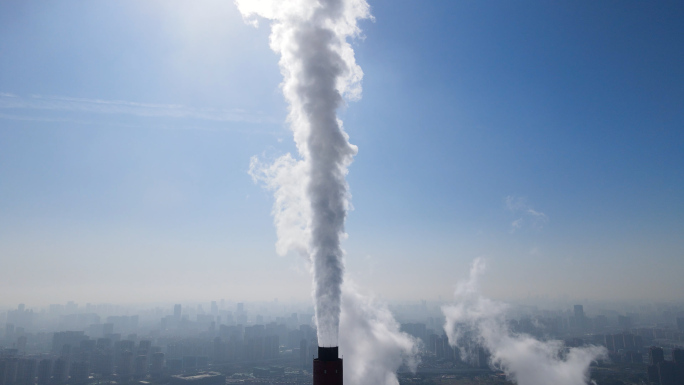 煤电热电厂废气排放（60帧）