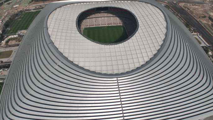 西安国际足球中心高清航拍