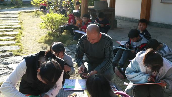 支教 乡村振兴 乡村教师  小学生 乡村