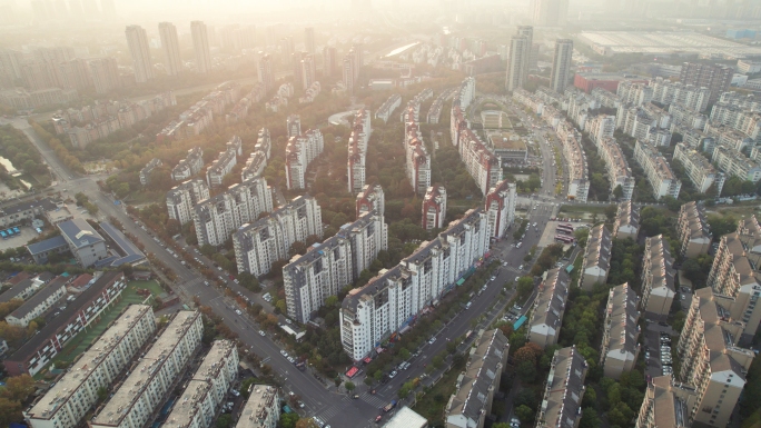 城市住宅小区航拍空镜 住宅航拍 住宅小区