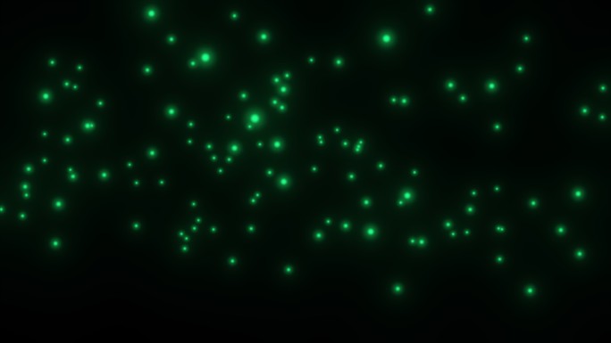 4K绿色萤火虫粒子带通道
