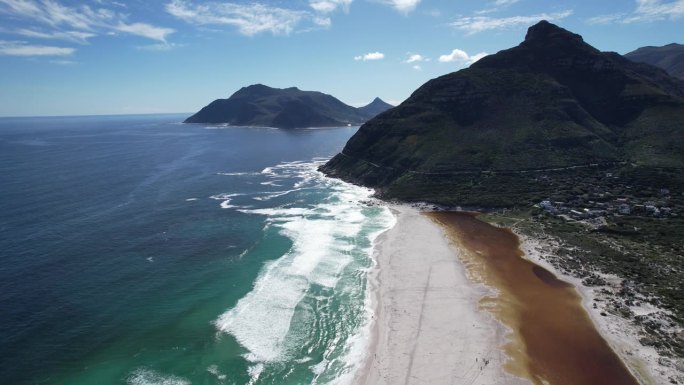 南非开普敦诺德霍克长滩鸟瞰图