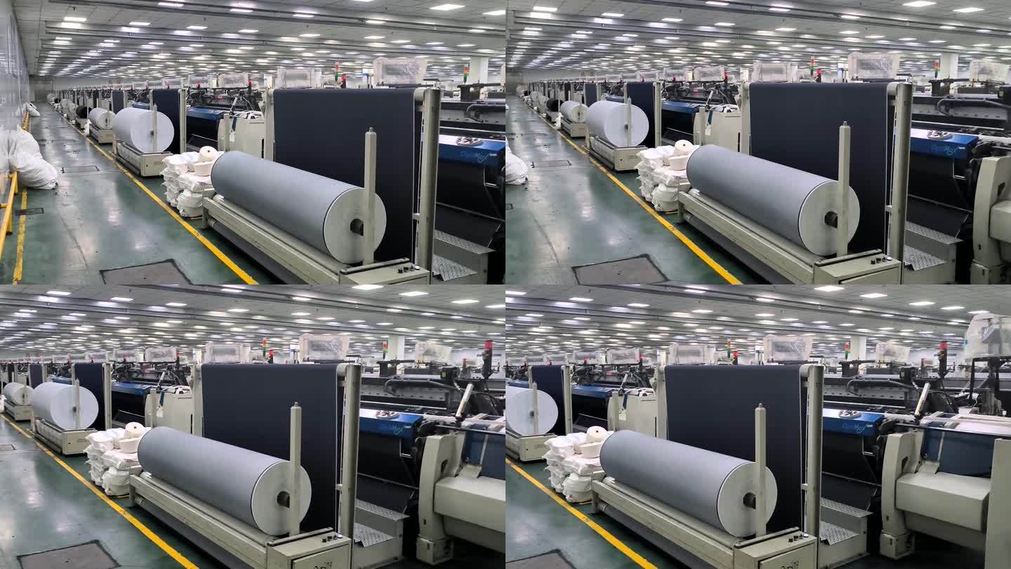 纺织业大型厂区内部