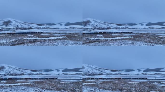 行驶在雪原上的中欧班列