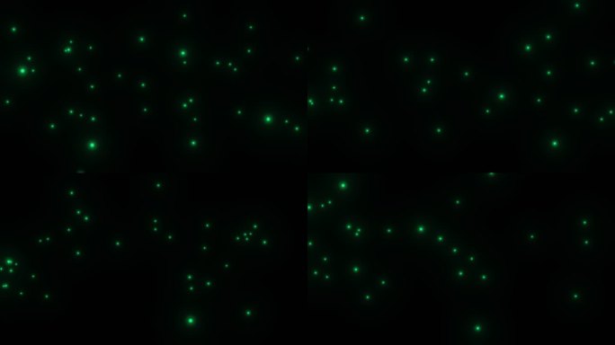 4K绿色萤火虫粒子带通道02