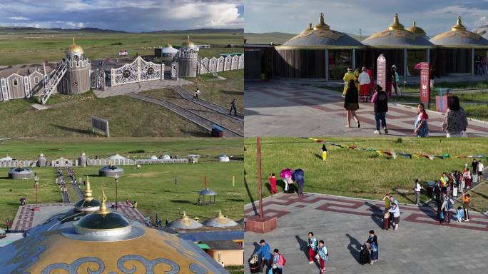 内蒙古旅游景点大汗城游客