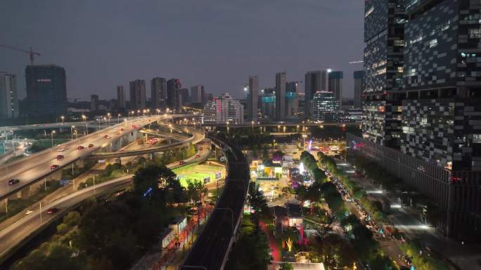 【5分钟】新城科技园西城夜未央夜景