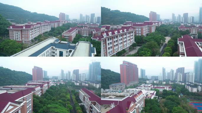 深职大 航拍 校园 大学 环境航拍