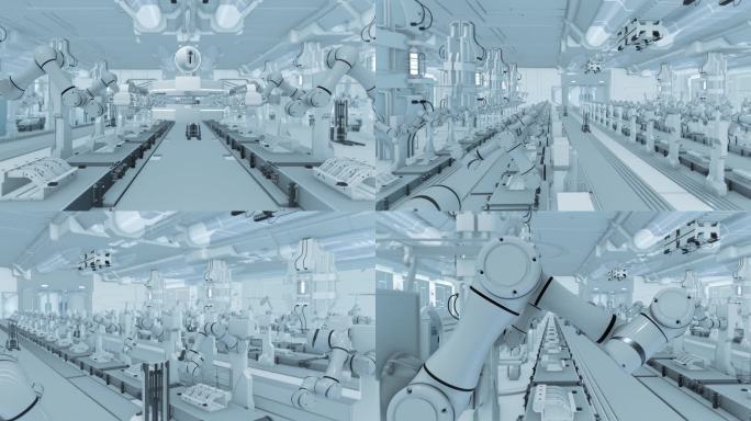 未来智能自动化企业工厂车间机械臂机械手