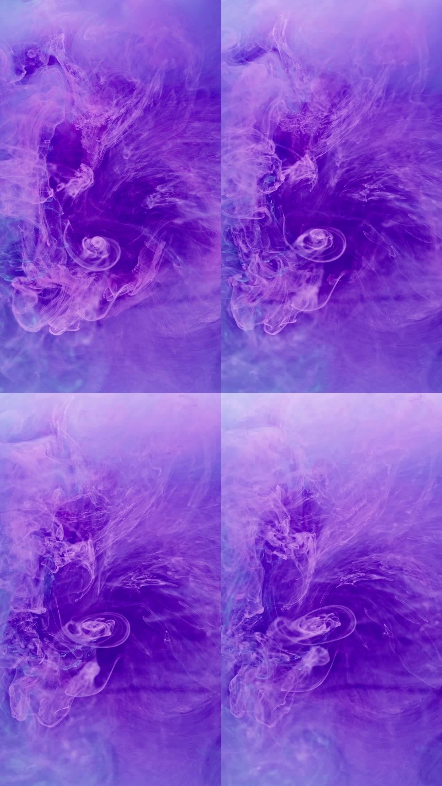 垂直色雾墨水蒸汽质感紫色