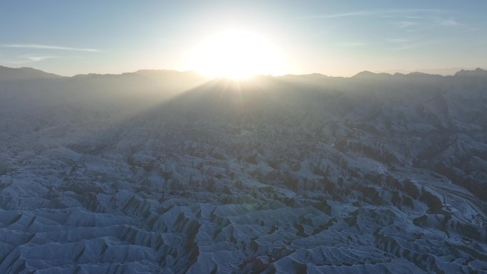 冬季雪景 张掖丹霞国家地质公园 丹霞地貌