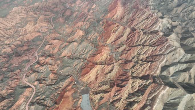 张掖丹霞国家地质公园 丹霞地貌 彩色丘陵