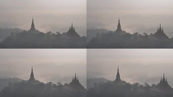 瑞丽市傣王宫如山水画般的风景