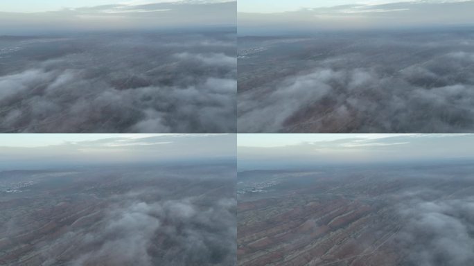 云海晚霞 七彩丹霞 张掖丹霞地貌地质公园