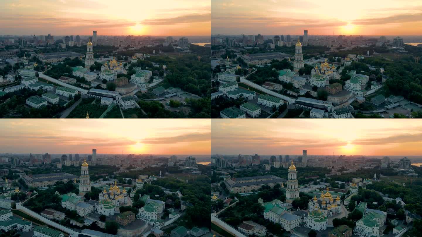 基辅的大劳拉——佩切尔斯克·劳拉在乌克兰首都基辅俯瞰全景。
