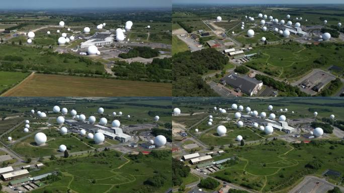 哈罗盖特附近的皇家空军门威斯山军事通信情报和防御站。英格兰
