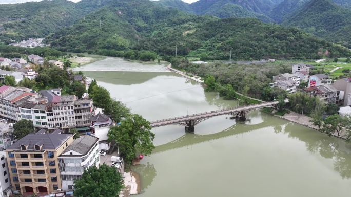 浙江温州永嘉县白泉村航拍