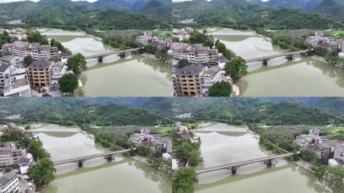 浙江温州永嘉县白泉村航拍