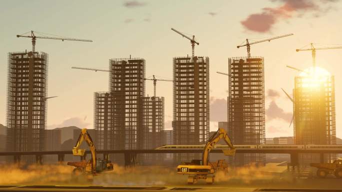 中国速度 建筑工地 城市建设发展