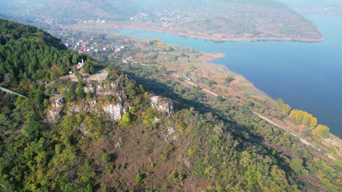 枣庄龟山风景区2023秋季航拍宣传片段