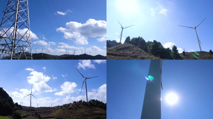 富民山顶风力发电机