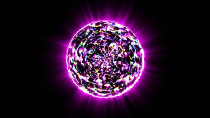 4K彩色闪电能量启动球通道-循环 3