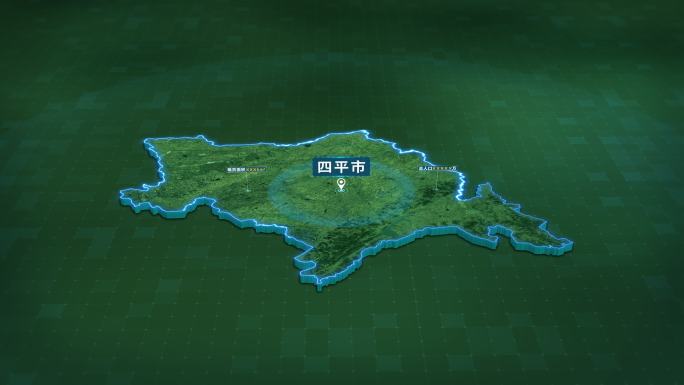 吉林省四平市面积人口基本信息区位地图展示