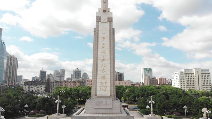 南昌南昌八一起义纪念碑航拍1