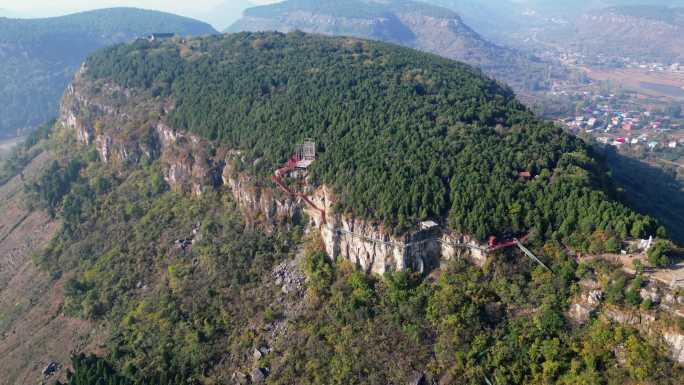 枣庄龟山风景区2023秋季航拍宣传片段