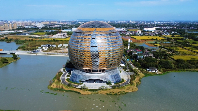 湖州南浔希尔顿酒店航拍