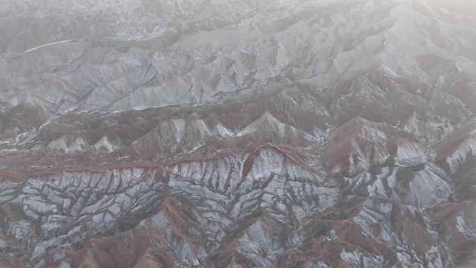 冬季雪景 张掖丹霞国家地质公园 丹霞地貌