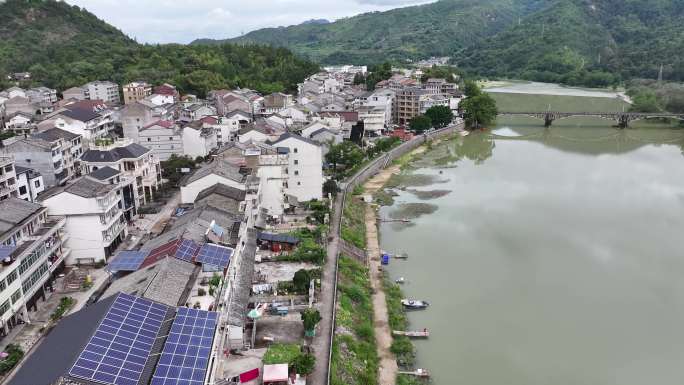 浙江温州永嘉县白泉村航拍