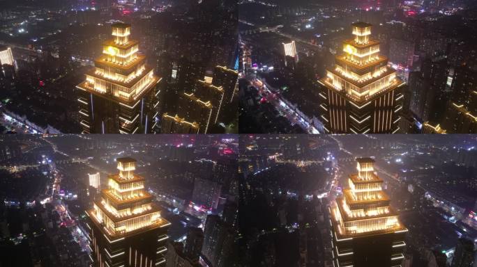 芜湖城市金鹰大楼夜景