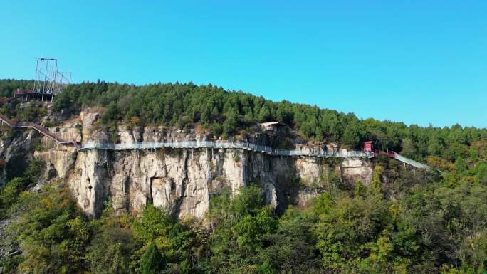 枣庄龟山风景区2023秋季航拍宣传片段