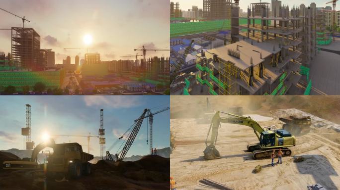 城市建设工地施工