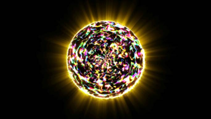 4K彩色闪电能量启动球通道-循环 6