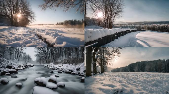 (原创)冬天 雪 冷 冻 冰冻 雪世界