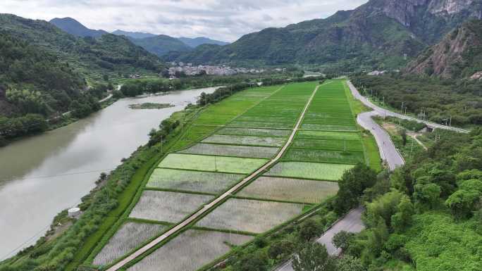 浙江温州永嘉县白泉村航拍