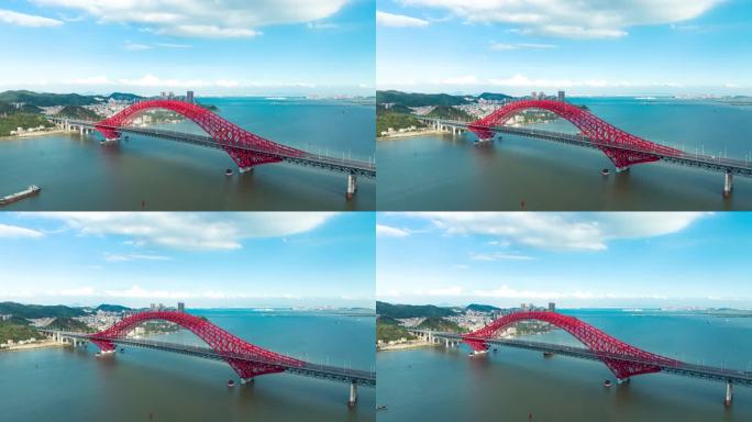 广州南沙明珠湾大桥4k延时