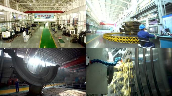 重工业 生产车间 汽轮机生产制造