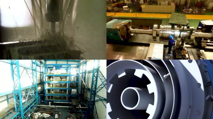 重工业 生产车间 汽轮机生产制造