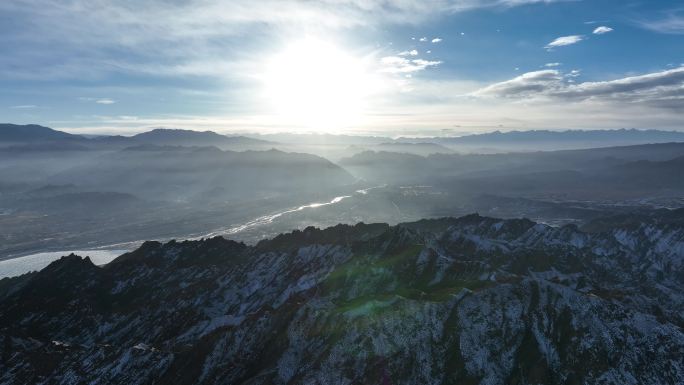 冬季雪景 张掖丹霞国家地质公园 丹霞地貌