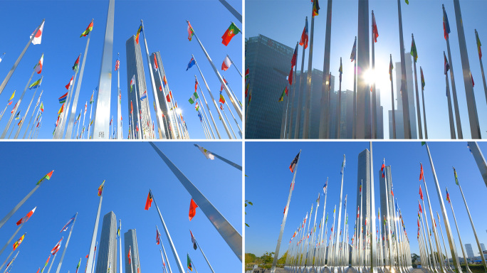 世界各国国旗全球贸易经济发展