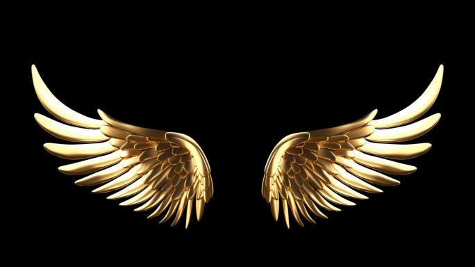 金色翅膀-循环带透明通道