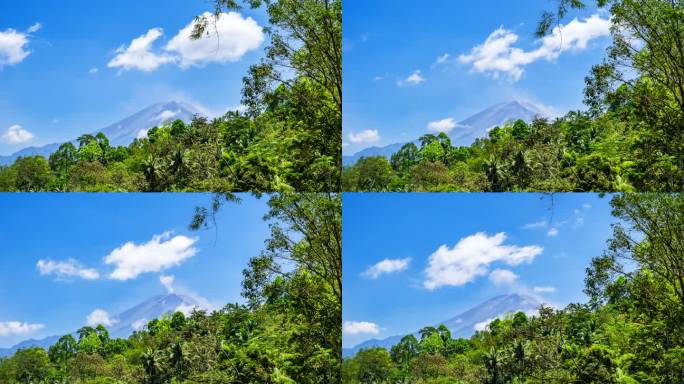 印尼 印度尼西亚 塞梅鲁火山 高清延时