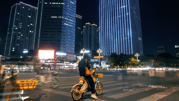 城市夜景 城市氛围感