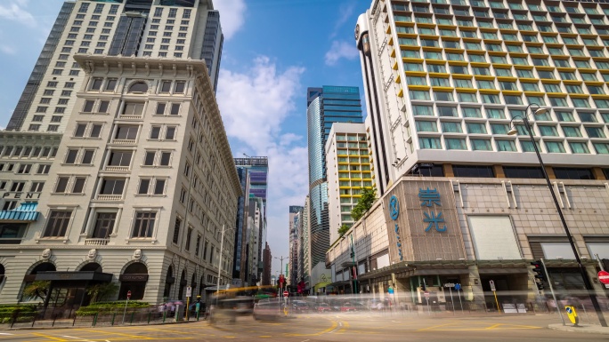 香港尖沙咀的城市延时