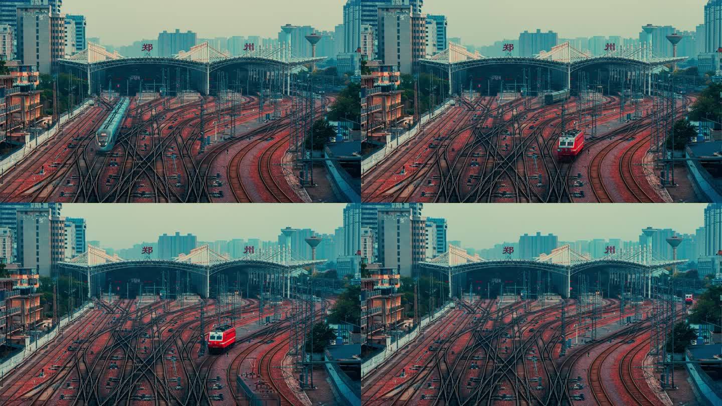 郑州火车站延时摄影
