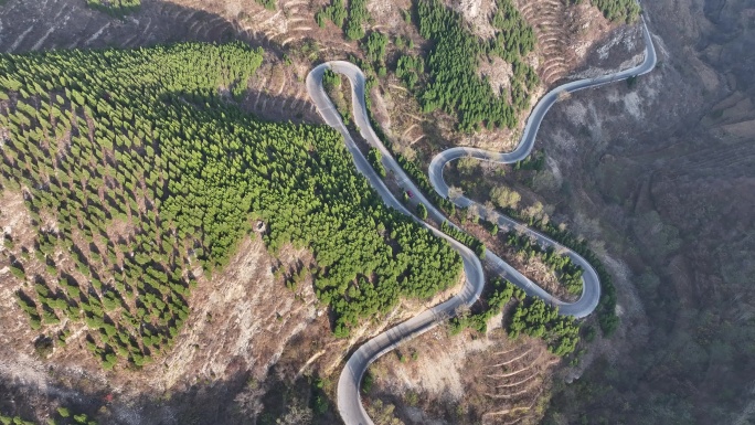 【4K】山东淄博博山镇门峪盘山公路