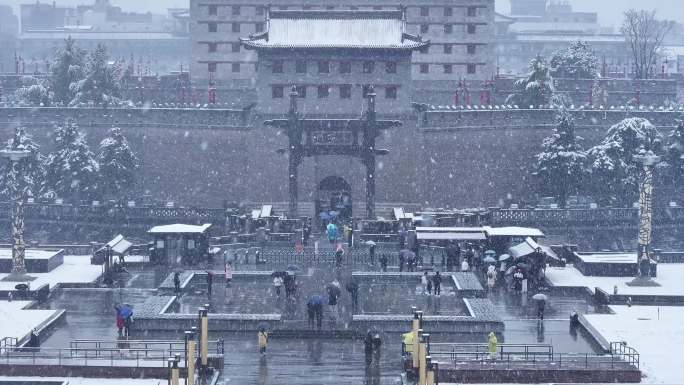 永宁门雪景